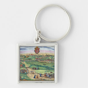 Porte-clés Plan de ville de Grodno, de 'Civitates Orbis