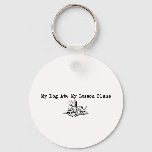 Porte-clés Plan My Dog Ate (Recto)