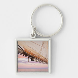 Porte-clés Plan rapproché de voile et de cordes Maine,