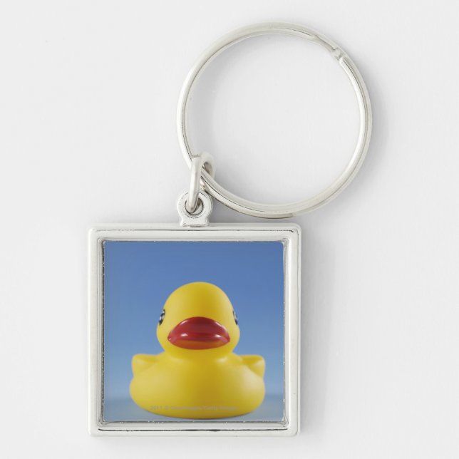 Porte-clés Plan rapproché d'un canard en caoutchouc (Devant)