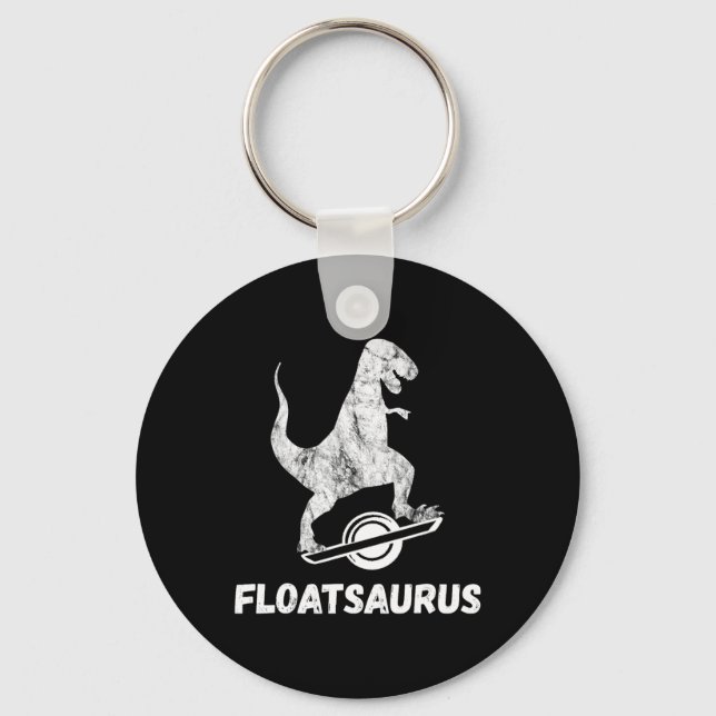 Porte-clés Planche à roulettes électrique Float T-rex Saurus  (Recto)