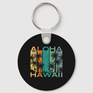 Porte-clés Planche de surf vintage Aloha Hawaii
