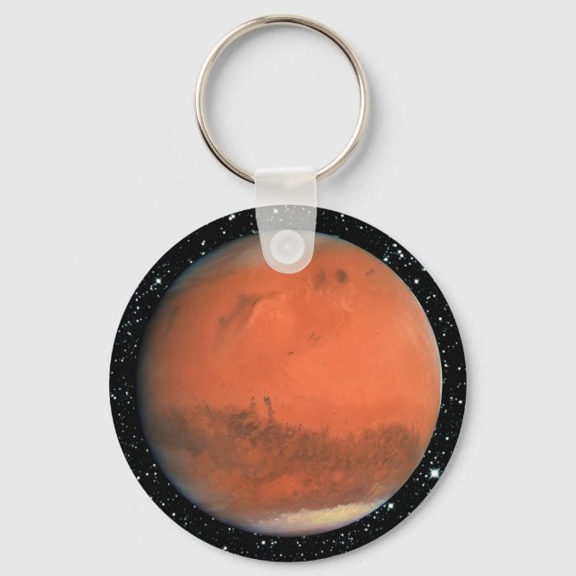Porte-clés PLANET MARS véritable étoile couleur arrière - pla (Recto)