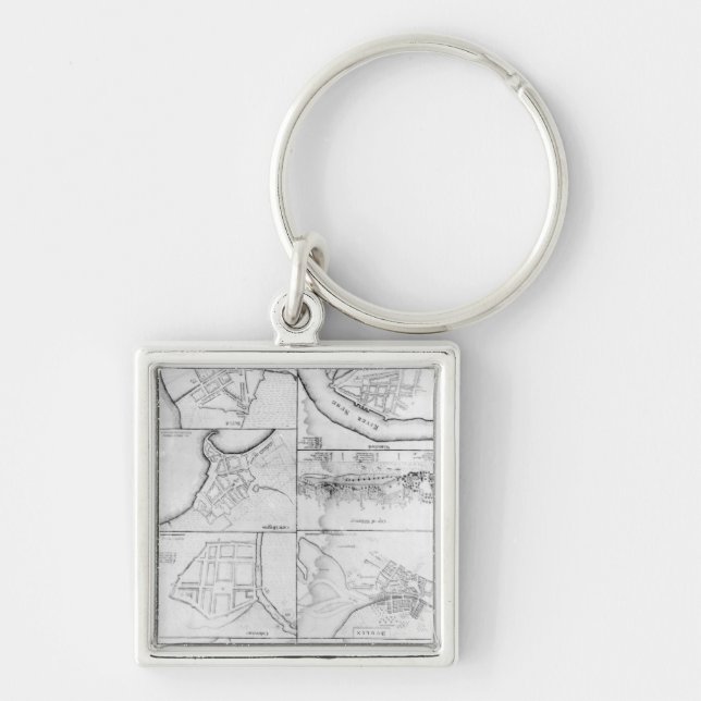 Porte-clés Plans des tours de principe, forts (Devant)