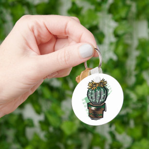 Porte-clés Plante Cactus Dans Un Pot