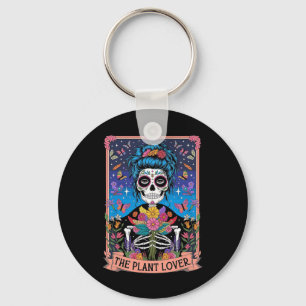 Porte-clés Plante Lady Funny Mystic Skeleton Tarot Cartes P