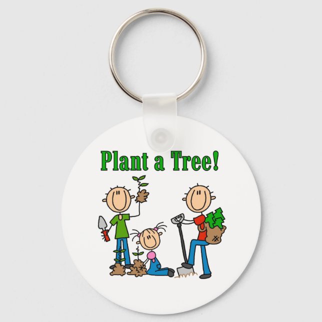 Porte-clés Plante un arbre T-shirts et cadeaux (Recto)
