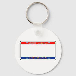 Porte-clés Plaque de licence de Caroline du Nord vide