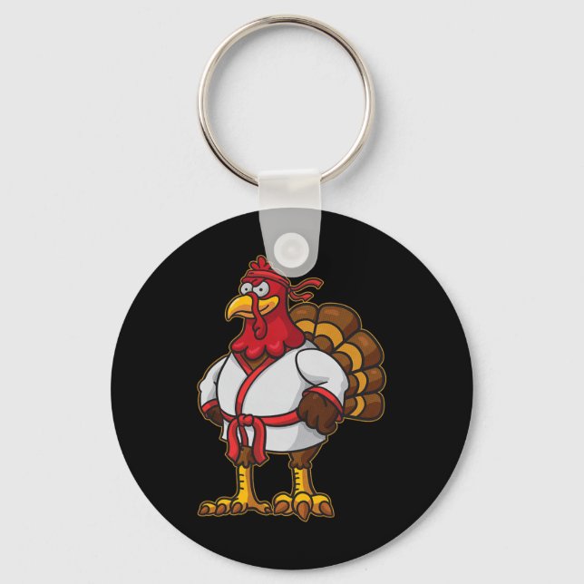 Porte-clés Plaque de Thanksgiving Mma Kickboxing Judo Karate  (Recto)