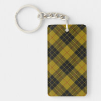Plaque noire jaune tartan MacLeod