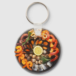 Porte-clés Plateau de fruits de mer