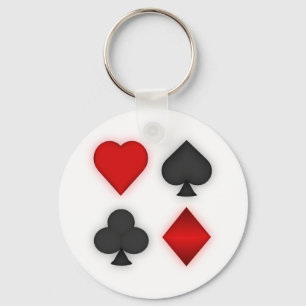 Porte-clés Playing Card Suits: