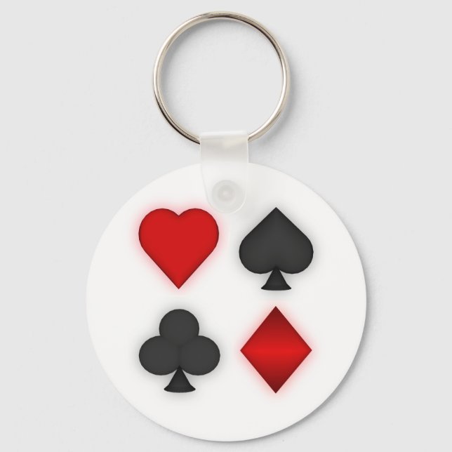 Porte-clés Playing Card Suits: (Recto)