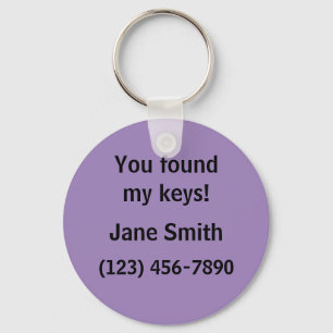 Porte-clés Please Return Lost Keys Keychain