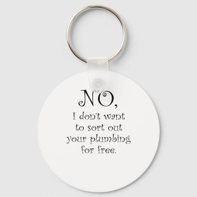 Porte-clés Plomberie (Recto)