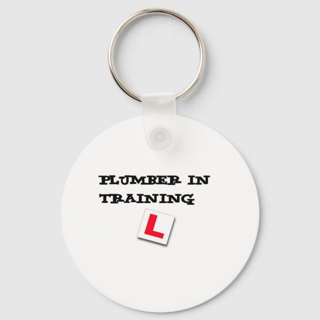 Porte-clés plombier en formation (Recto)