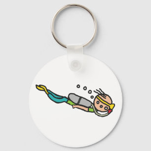 Porte-clés Plongée en scaphandre