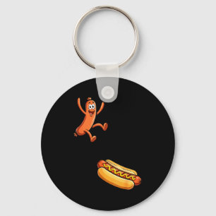 Porte-clés Plongeoir hotdog mème drôle 