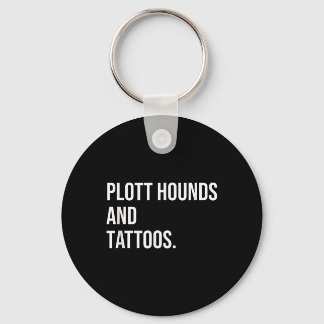 Porte-clés Plott Hounds And Tattoos Plotthound et Owner Dog I (Recto)