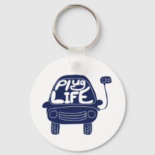Porte-clés Plug Life Cute Marine Blue Electric Voiture