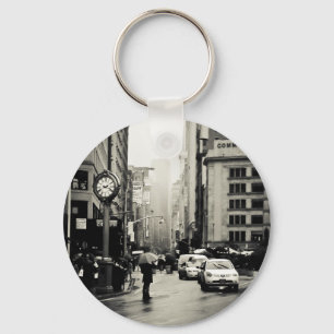 Porte-clés Pluie à New York City - style vintage