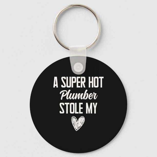 Porte-clés Plumber Boyfriend Girlfriend Stole My Heart Funny  (Recto)