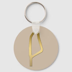 Porte-clés Plume du symbole égyptien de Maat