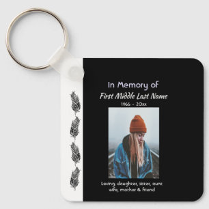 Porte-clés Plume Tribal Boho Souvenir Mémorial