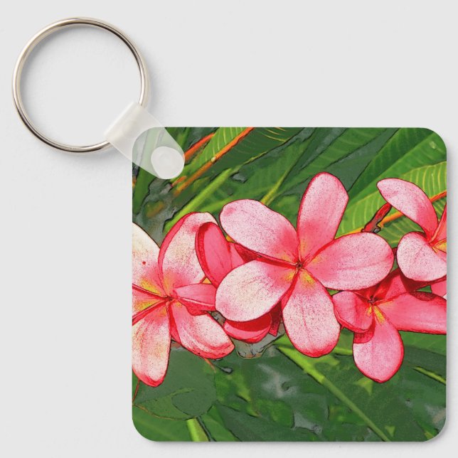 Porte-clés Plumerias (Recto)