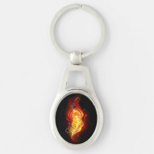 Porte-clés Plumes de paquetage de feu