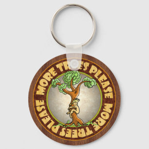 Porte-clés Plus d'arbres S'il vous plaît