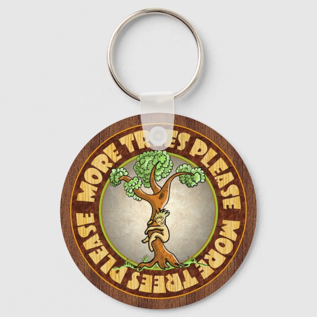 Porte-clés Plus d'arbres S'il vous plaît (Recto)