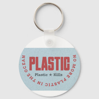 Porte-clés Plus de plastique dans l'océan | Clé de la polluti