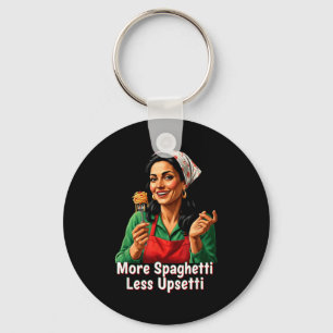 Porte-clés Plus de Spaghetti Moins de Tee Upsetti Femmes Ital