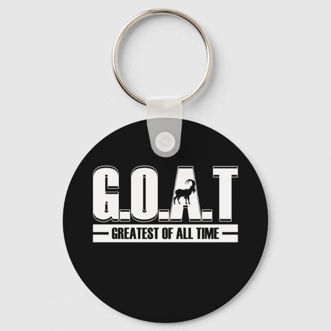Porte-clés Plus Grand De Tous Les Temps G O A T (Recto)
