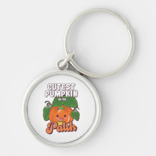 Porte-clés plus mignon citrouille du jardin