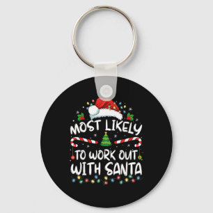 Porte-clés Plus Susceptible De Faire De L'exercice Avec Santa