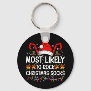 Porte-clés Plus susceptible de faire du rock Chaussettes de N