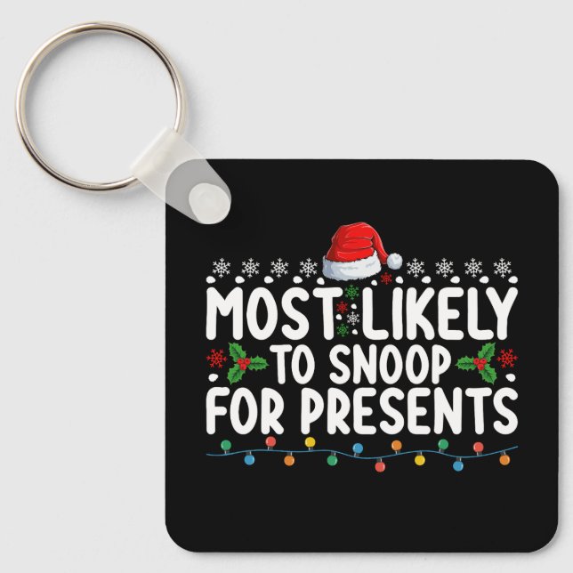 Porte-clés Plus susceptible de fouiner pour les cadeaux de No (Recto)