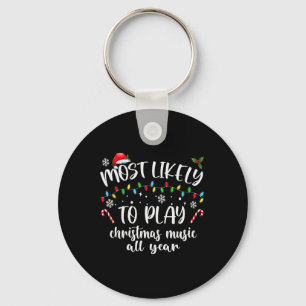Porte-clés Plus susceptible de jouer de la musique de Noël to