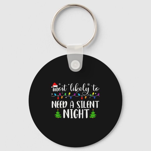 Porte-clés Plus susceptible de nécessiter un Noël silencieux  (Recto)
