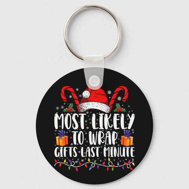 Porte-clés Plus susceptible d'envelopper les cadeaux à la der (Recto)
