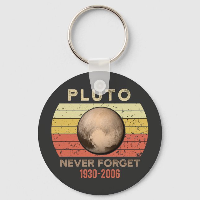 Porte-clés pluto jamais oublier, eris, lune, astronomie, astr (Recto)