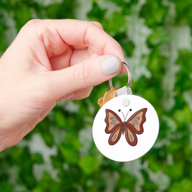 Porte-clés Plutôt Brown Butterly (Créateur téléchargé)