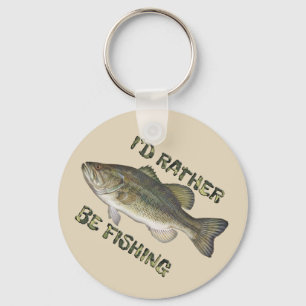Porte-clés Plutôt Être Porte - clé de la bague de clé de pêch