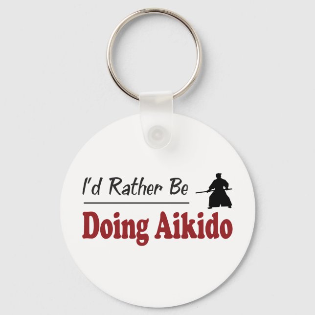 Porte-clés Plutôt Faire L'Aikido (Recto)