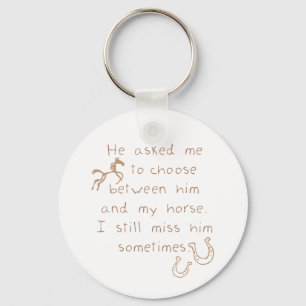 Porte-clés Plutôt Garder Le Cheval