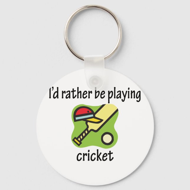 Porte-clés Plutôt jouer au cricket (Recto)