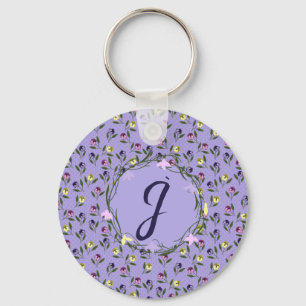 Porte-clés Plutôt rose et violet et jaune