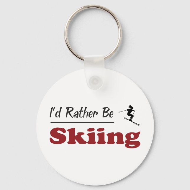 Porte-clés Plutôt Skier (Recto)